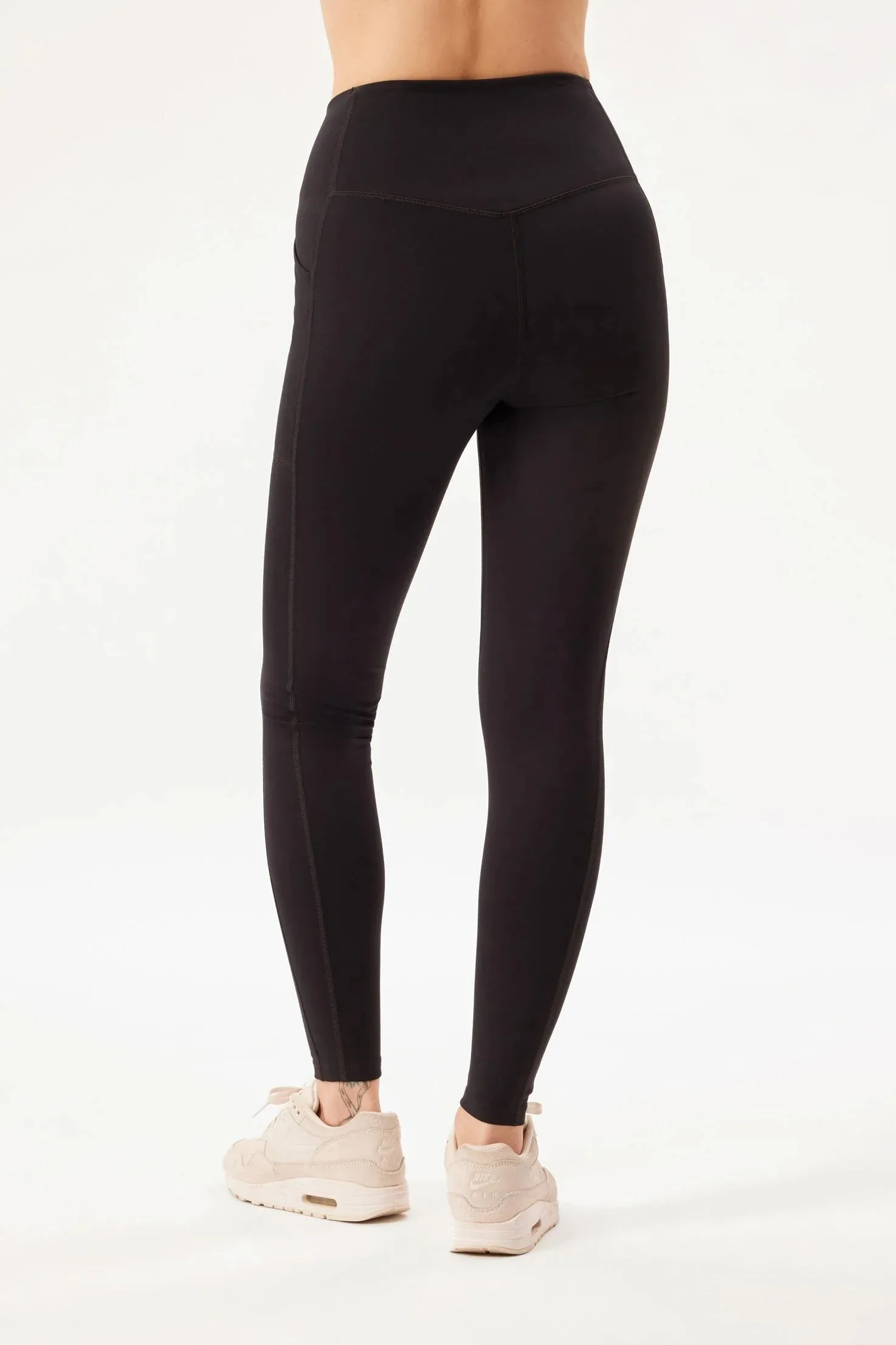 7/8 Length High-Rise Pocket Legging - Black