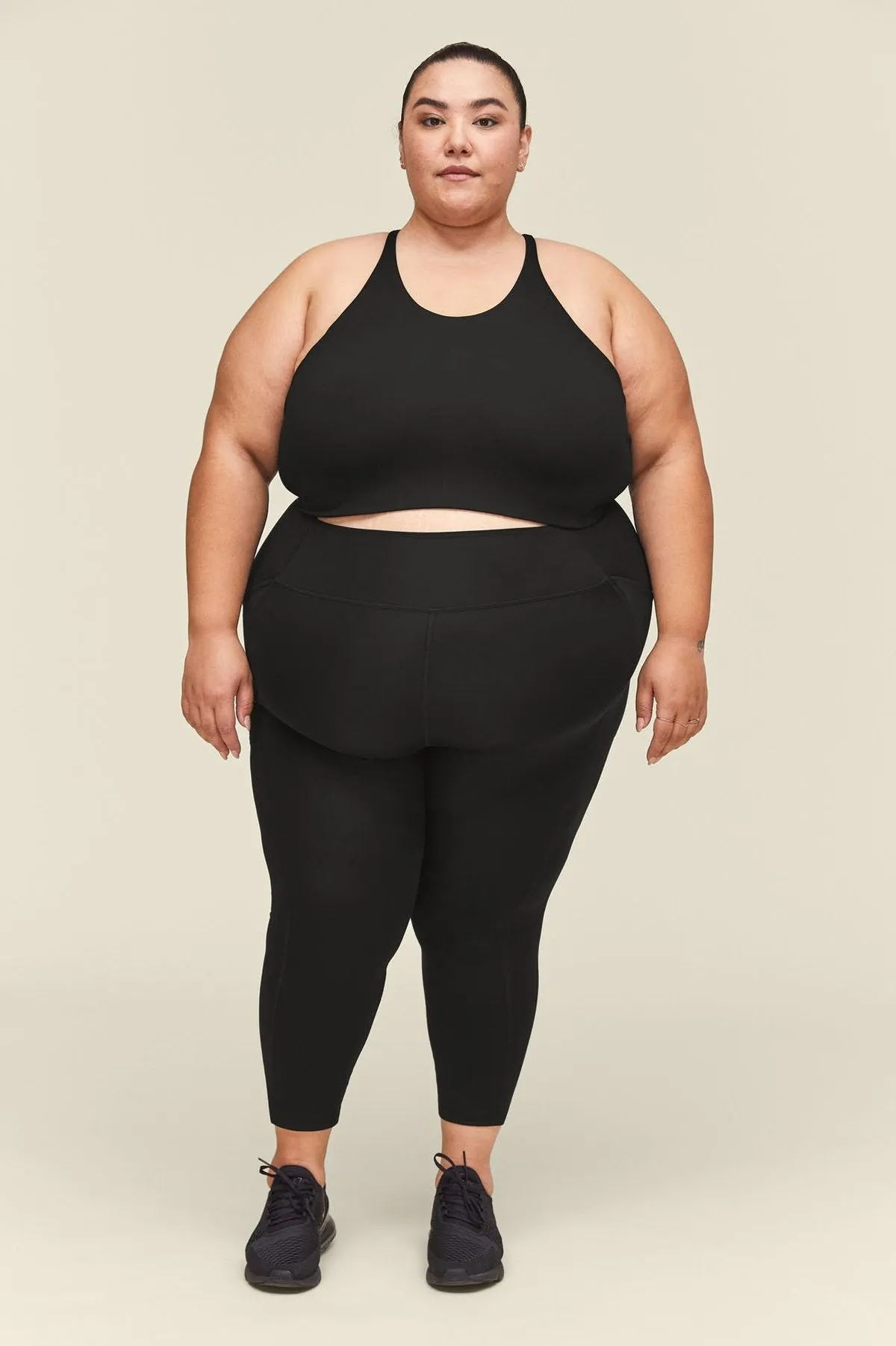 7/8 Length High-Rise Pocket Legging - Black