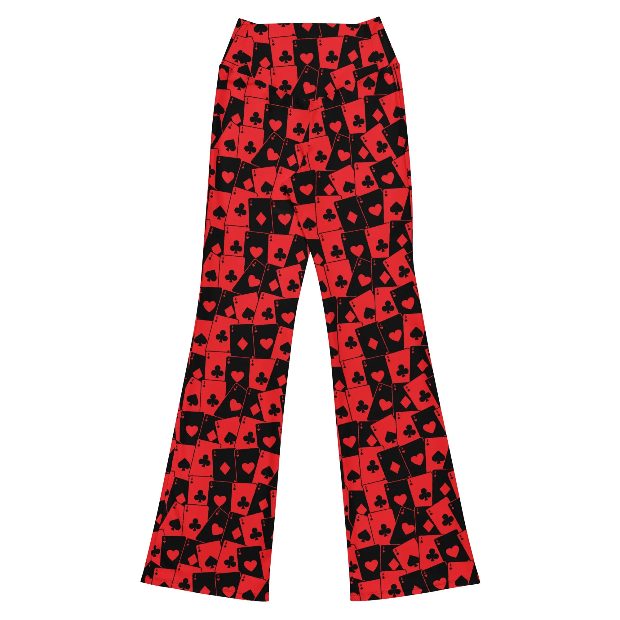 Ace Of Hearts Flare Leggings