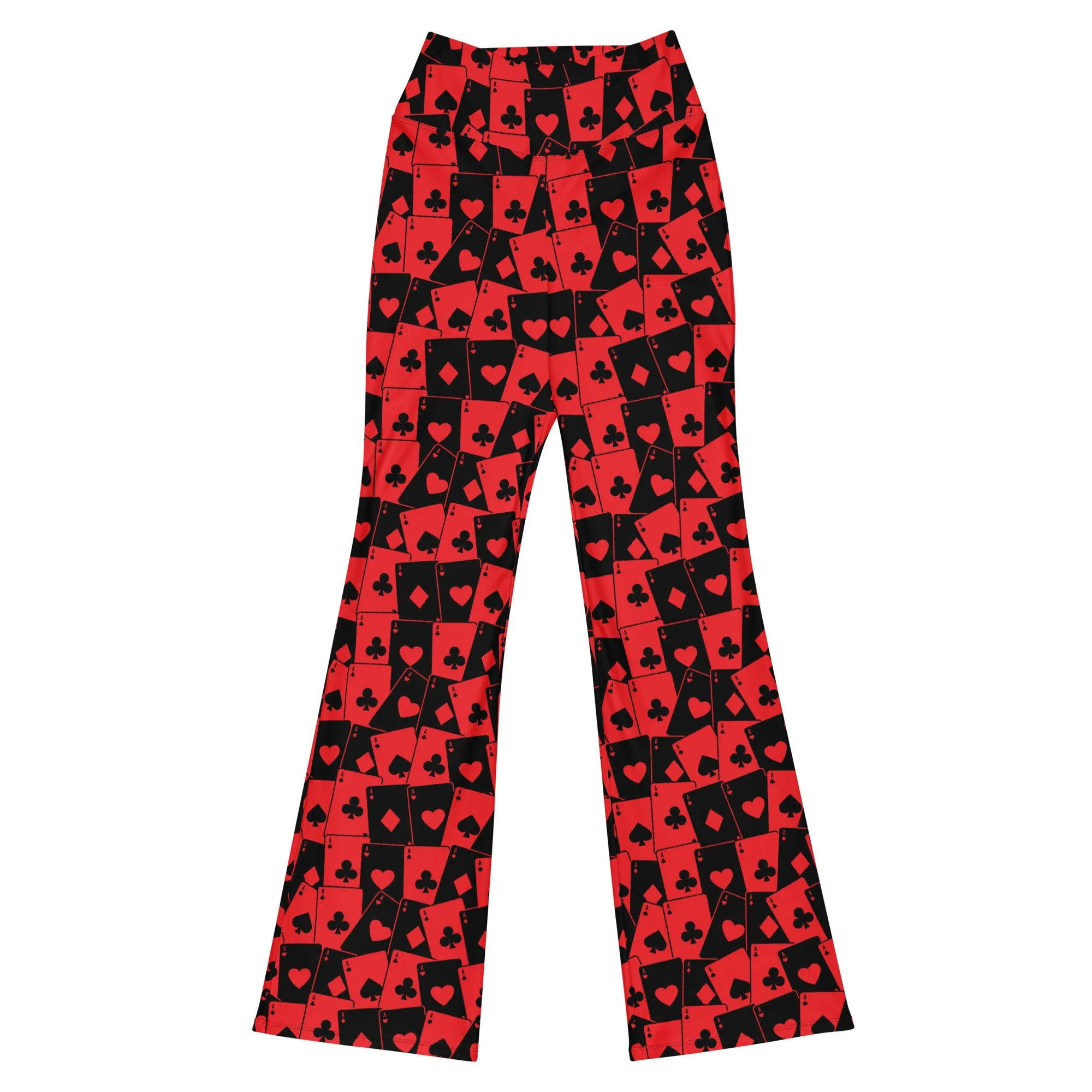 Ace Of Hearts Flare Leggings