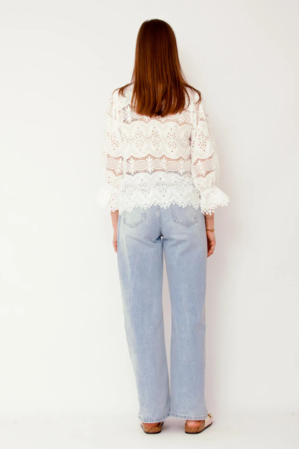 Adela Broderie Blouse