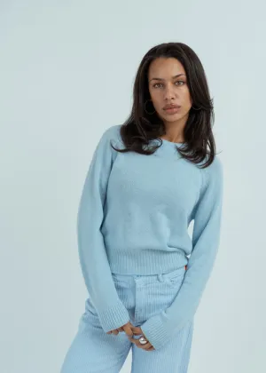 Allude Glacier Blue Cashmere Sweater