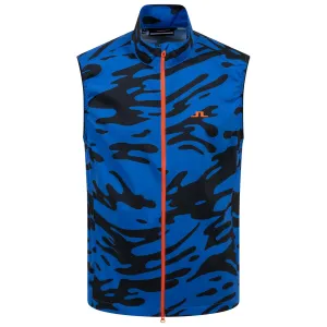 Ash Stretch Light Packable Print Vest Neptune Nautical Blue - SS24
