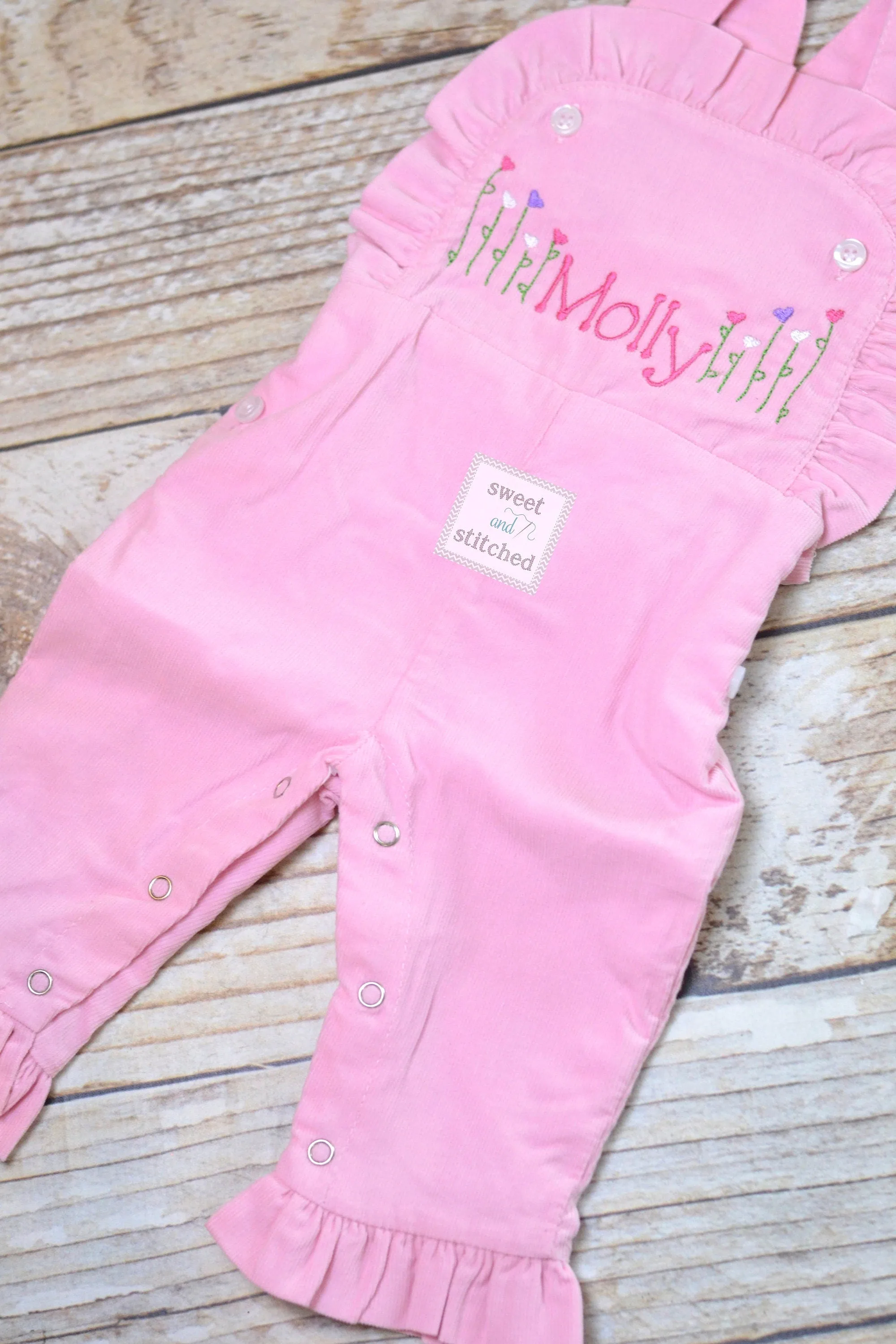 Baby girl monogrammed balloon birthday overalls, monogrammed 1st birthday party outfit, cake smash outfit