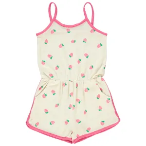 BEBE ORGANIC~ Lolla overall raspberry terry
