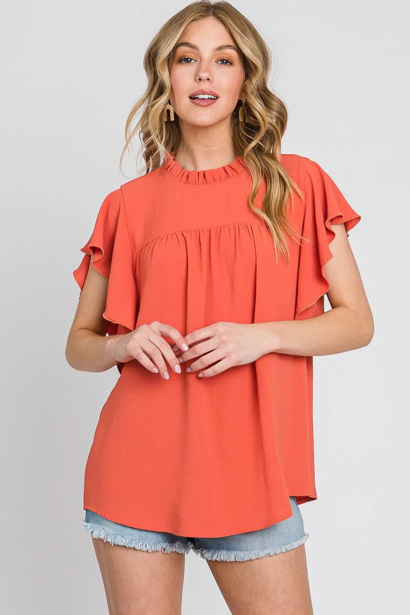 Call It Dreaming Ruffle Sleeve Top