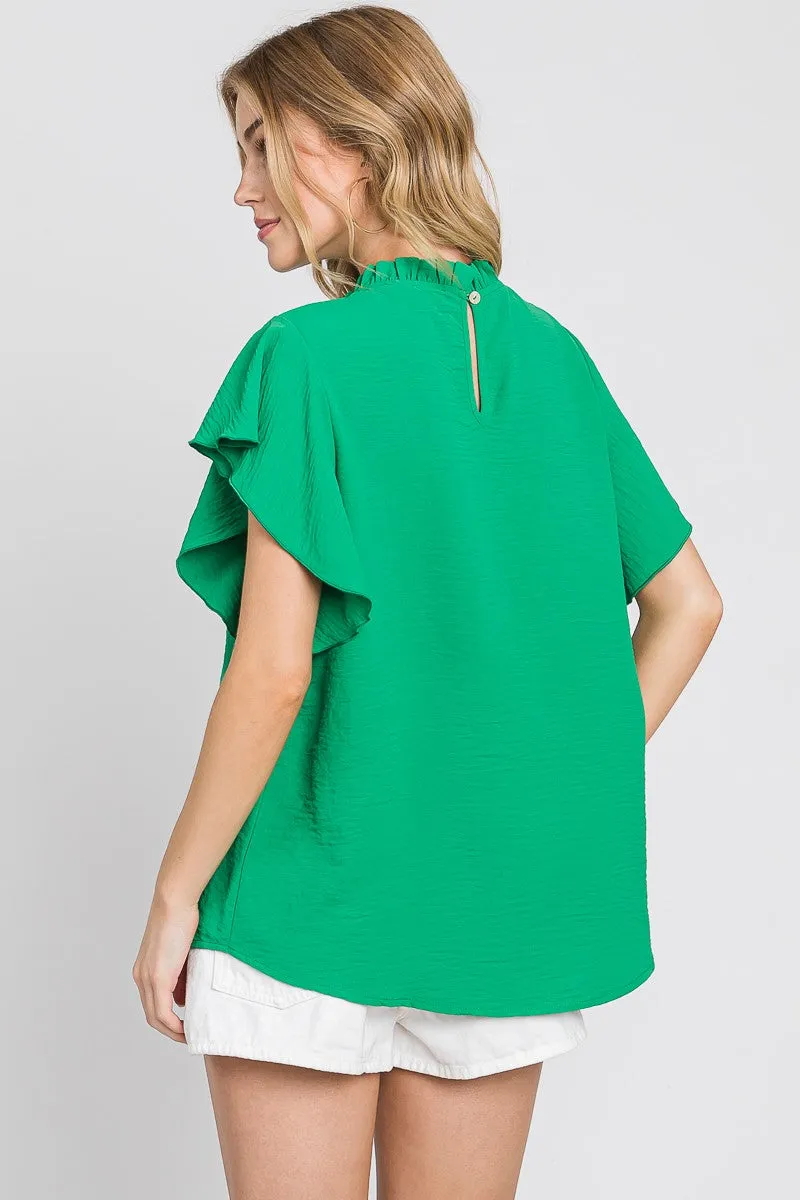 Call It Dreaming Ruffle Sleeve Top