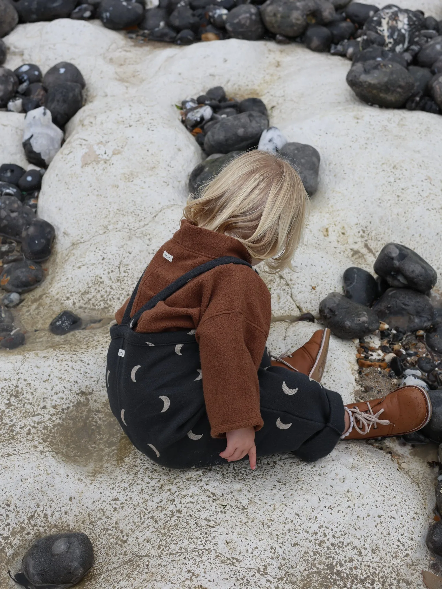 Charcoal Midnight Oversized Dungarees