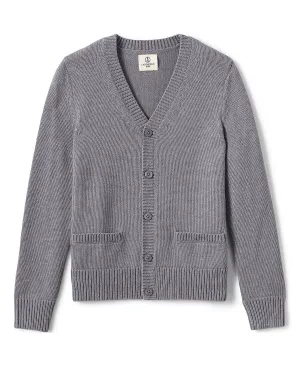 Children's school uniform for boys Lands' End modal button front cotton sweater
