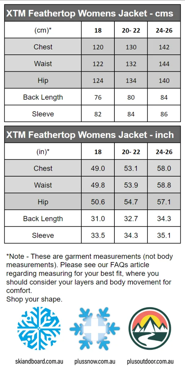 CLEARANCE - XTM Feathertop shell women's plus size rain Jacket Black Sizes 16-22 & 28
