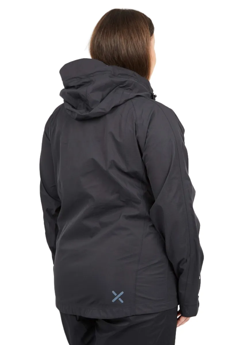 CLEARANCE - XTM Feathertop shell women's plus size rain Jacket Black Sizes 16-22 & 28