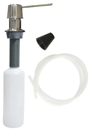 Danco 10039B Soap Dispenser with Nozzle, 12 oz Capacity, Metal/Plastic, Brushed Nickel :CD 1: QUANTITY: 1