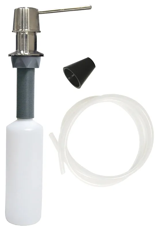 Danco 10039B Soap Dispenser with Nozzle, 12 oz Capacity, Metal/Plastic, Brushed Nickel :CD 1: QUANTITY: 1
