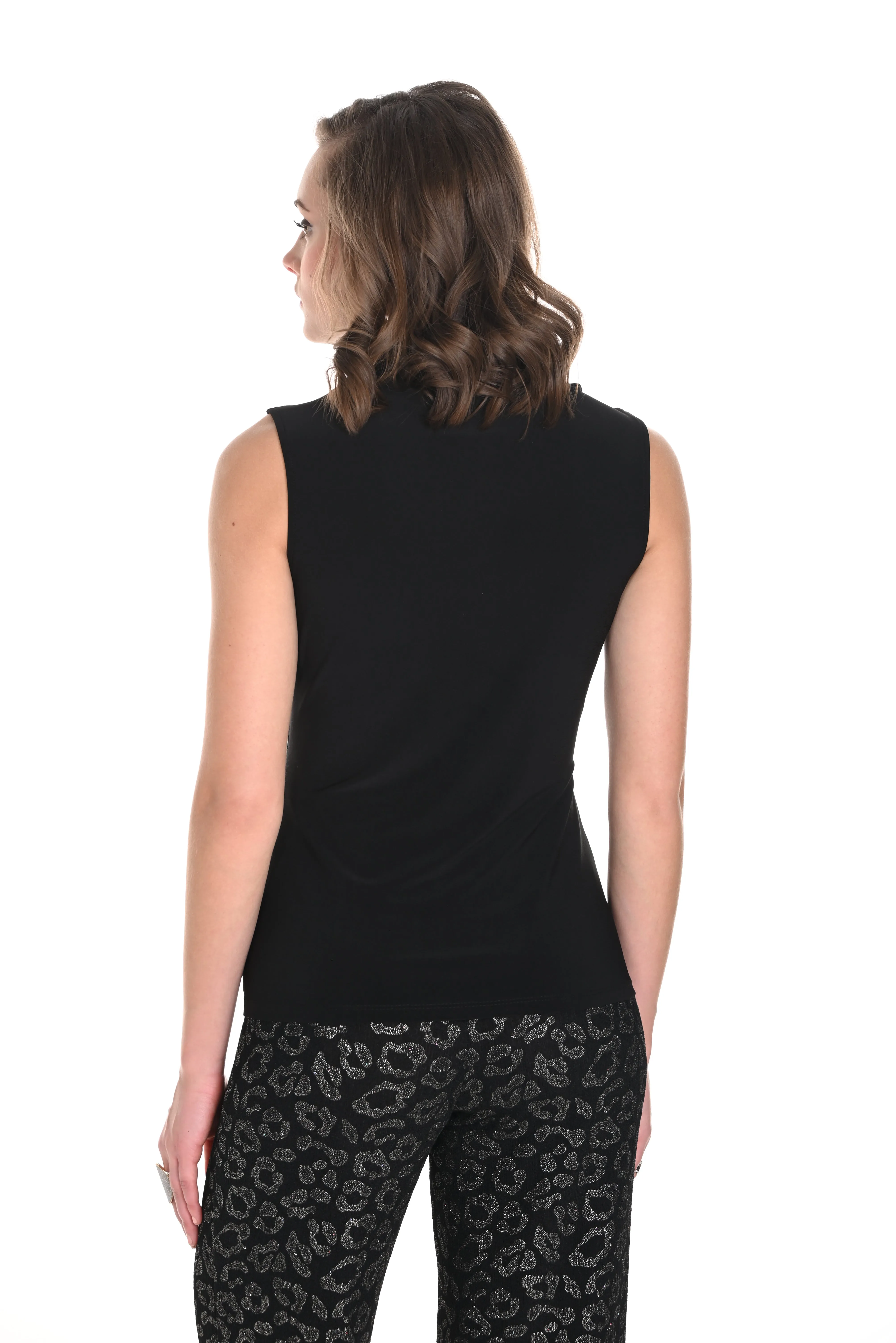 Draped Cowl Neck Top