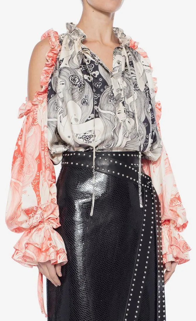 Eve Dropped Sleeve Blouse