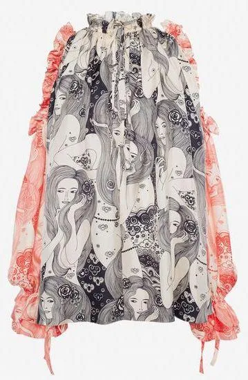 Eve Dropped Sleeve Blouse