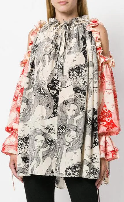 Eve Dropped Sleeve Blouse