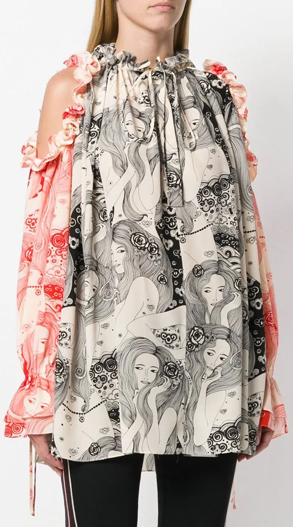 Eve Dropped Sleeve Blouse