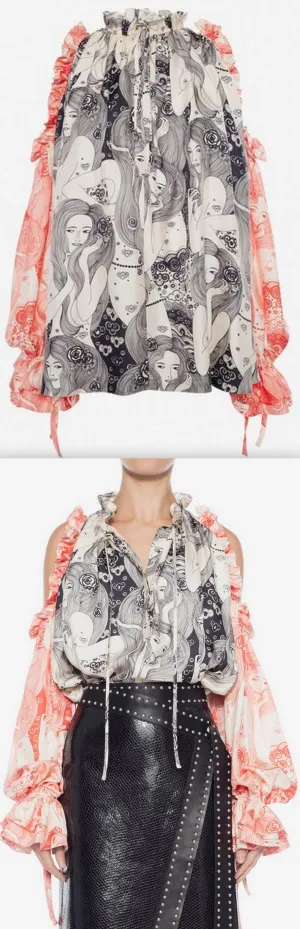 Eve Dropped Sleeve Blouse
