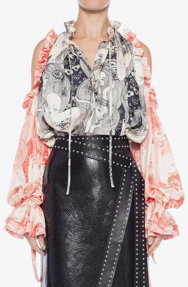 Eve Dropped Sleeve Blouse