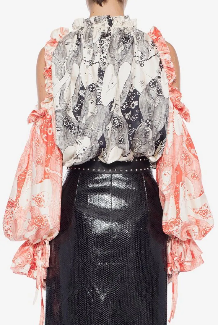 Eve Dropped Sleeve Blouse