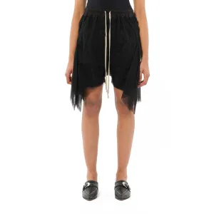 Flounced Shorts in Black