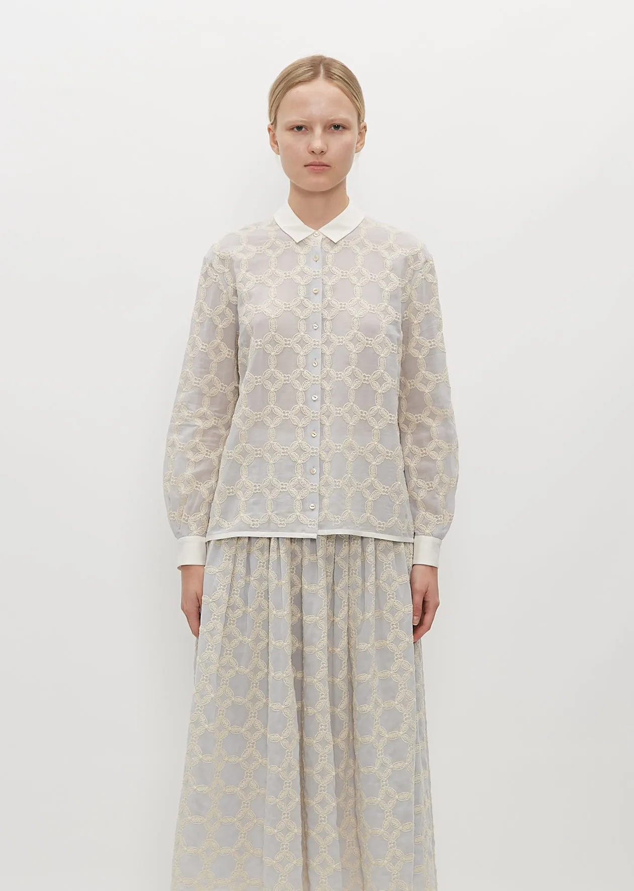 Hahaha Silk and Cotton Blouse
