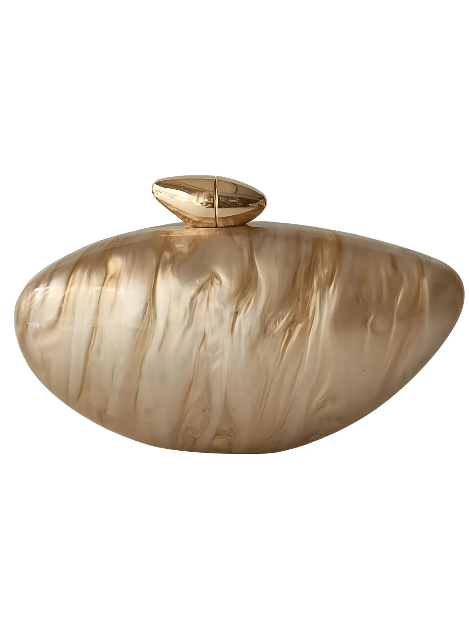 High Fashion Egg Shape Acrylic Clutch Bag For Women