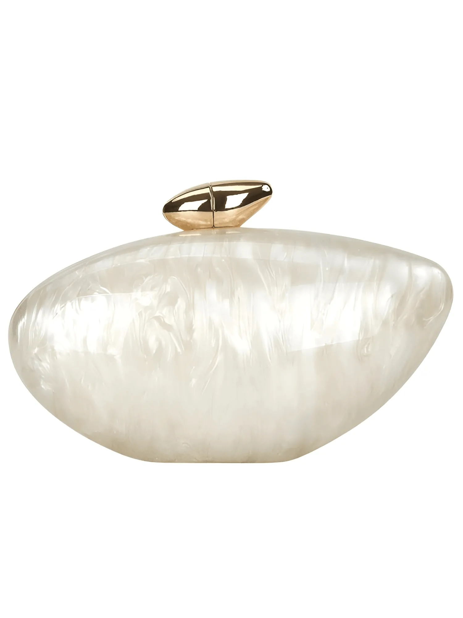 High Fashion Egg Shape Acrylic Clutch Bag For Women