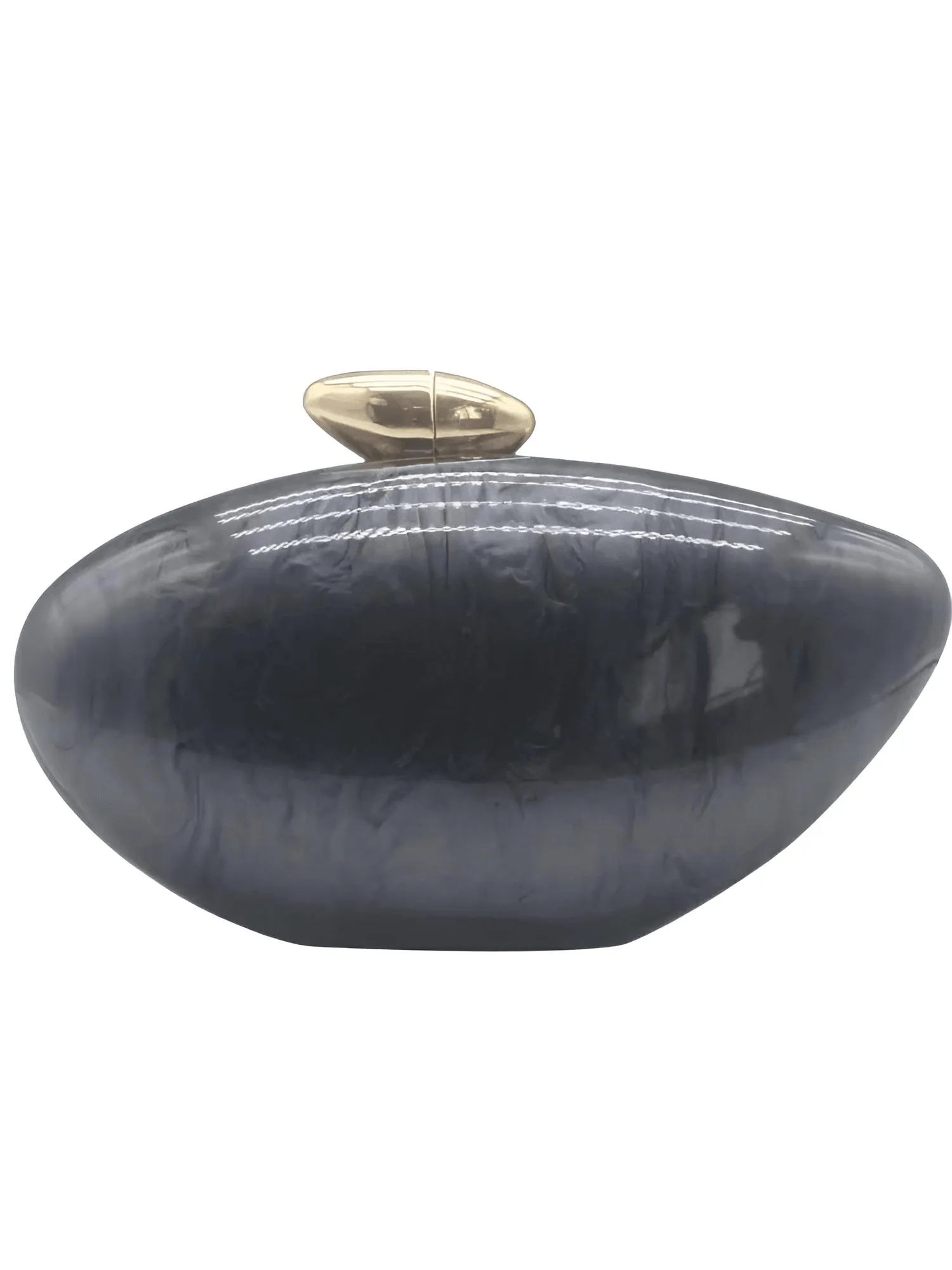 High Fashion Egg Shape Acrylic Clutch Bag For Women