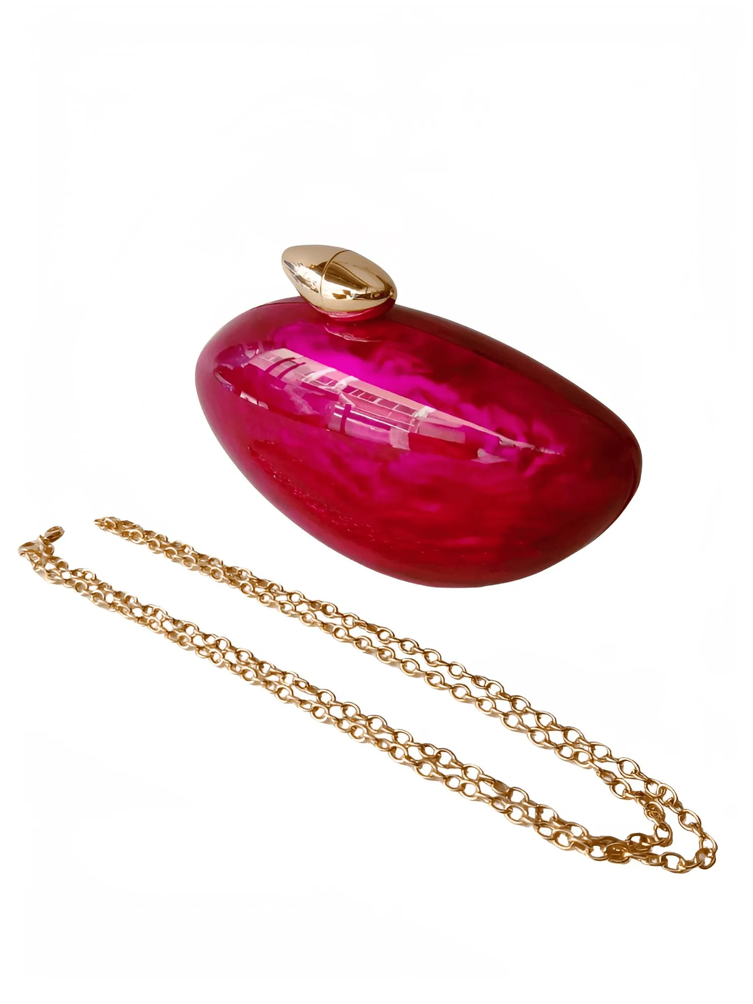 High Fashion Egg Shape Acrylic Clutch Bag For Women