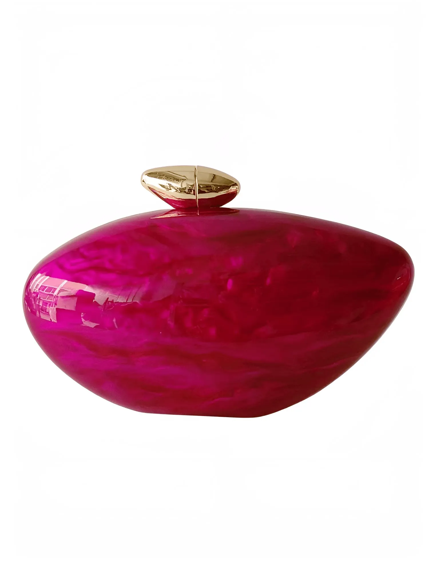 High Fashion Egg Shape Acrylic Clutch Bag For Women