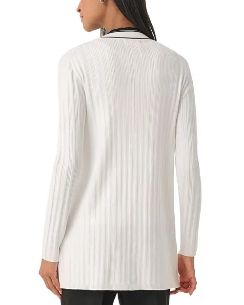 KARL LAGERFELD PARIS scalloped cardigan, Black