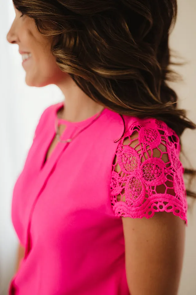 Kate Lace Sleeve Top