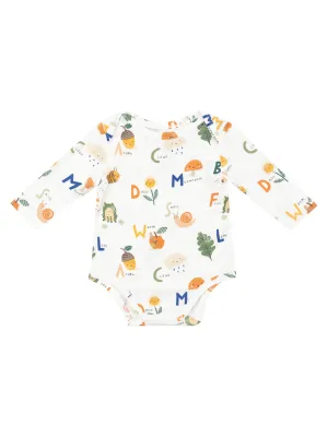 Long Sleeve Bodysuit, Nature ABC's
