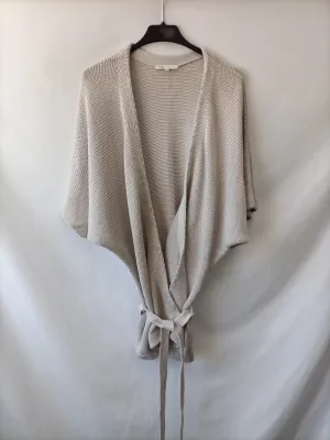 MAJE. Crdigan gris hilos T.s/m