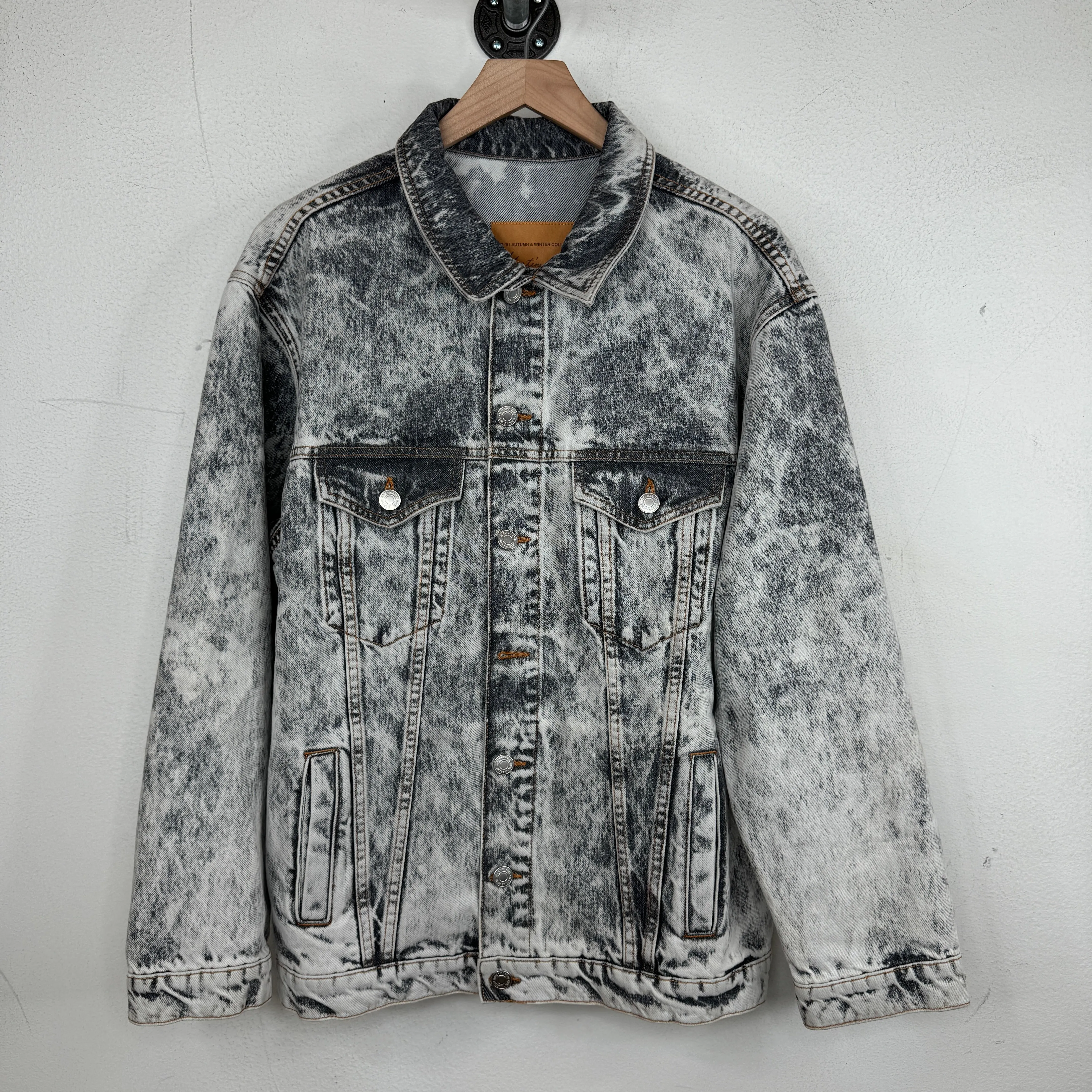 Martine Rose Acid Wash Denim Jacket