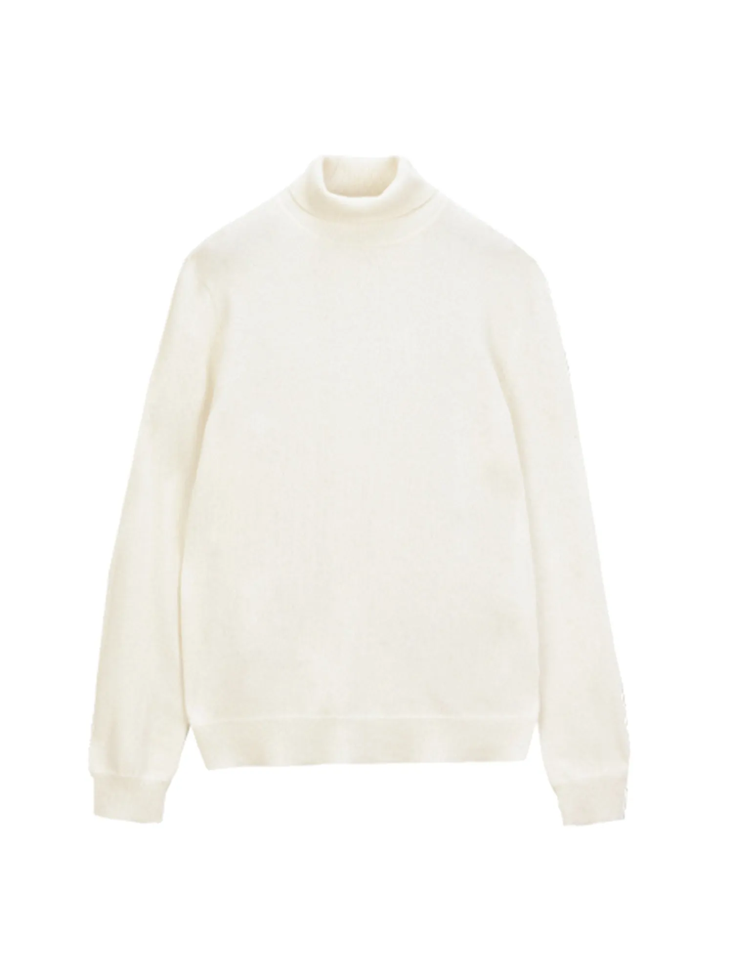 Men Turtleneck Sweater_Vintage White