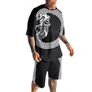 MEN'S BREATHABLE QUICK-DRYING SHORTS SHORT-SLEEVED T-SHIRT CASUAL SUIT 95747142YM