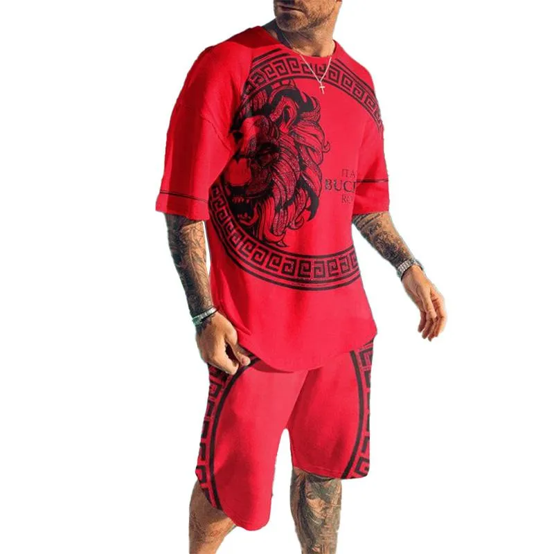 MEN'S BREATHABLE QUICK-DRYING SHORTS SHORT-SLEEVED T-SHIRT CASUAL SUIT 95747142YM