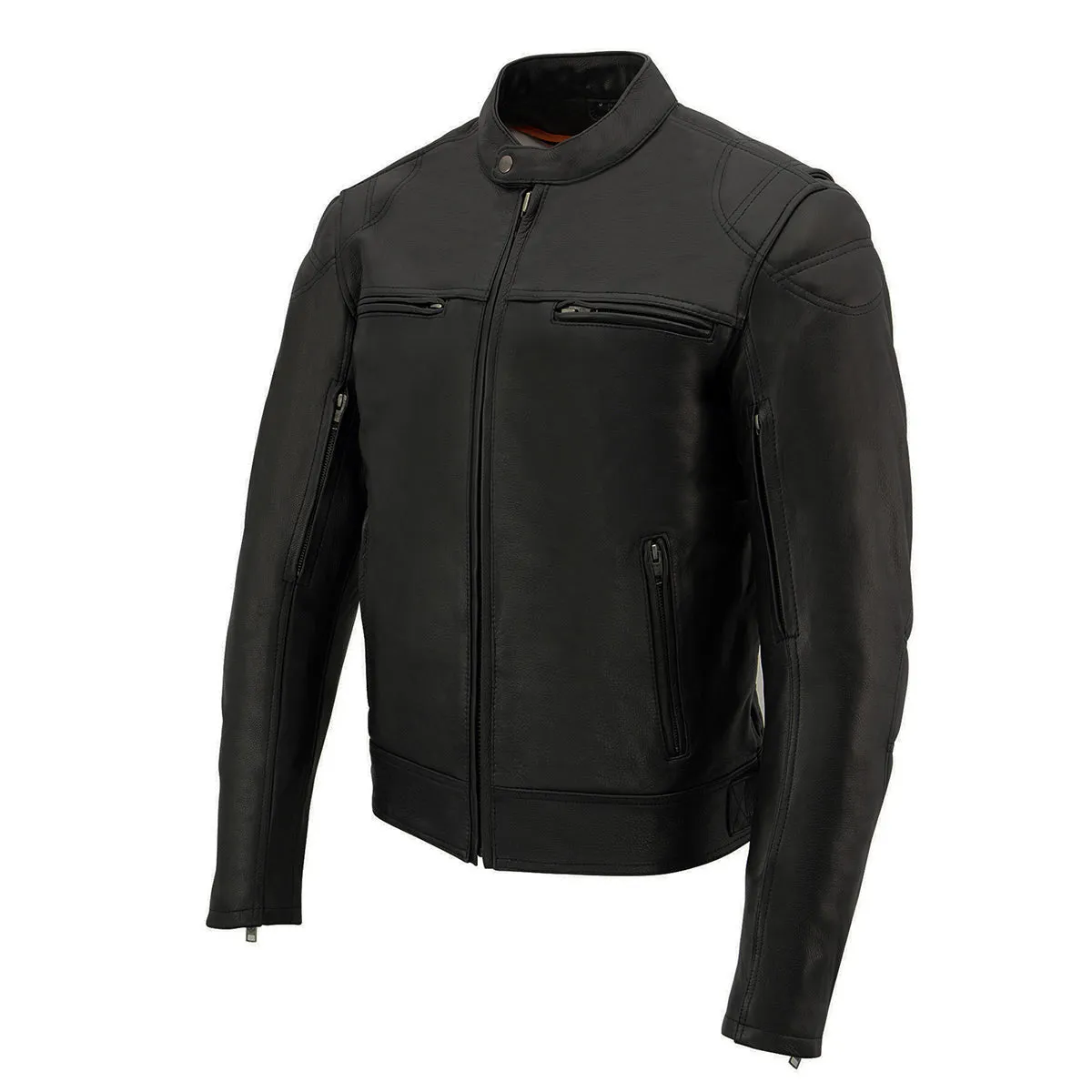 Milwaukee Leather MLM1560 Men's Black Long Body and Vented Motorcycle