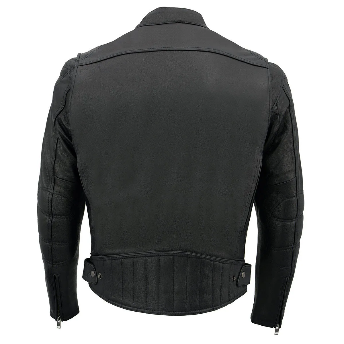 Milwaukee Leather MLM1560 Men's Black Long Body and Vented Motorcycle