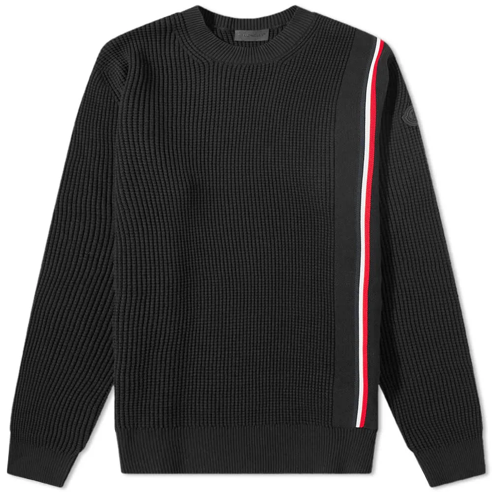 Moncler Tricolor Taping Crew Knit Jumper