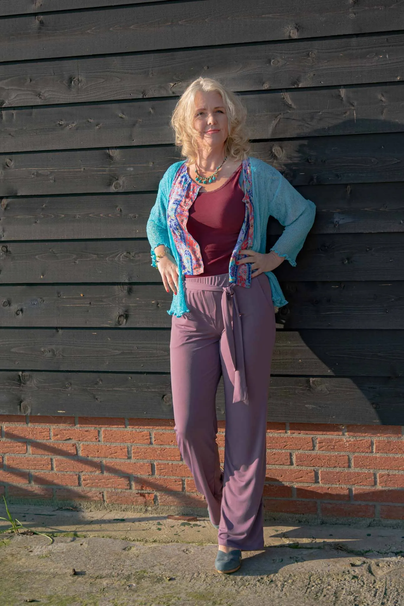 Moura blouse- silkmix- summer blue