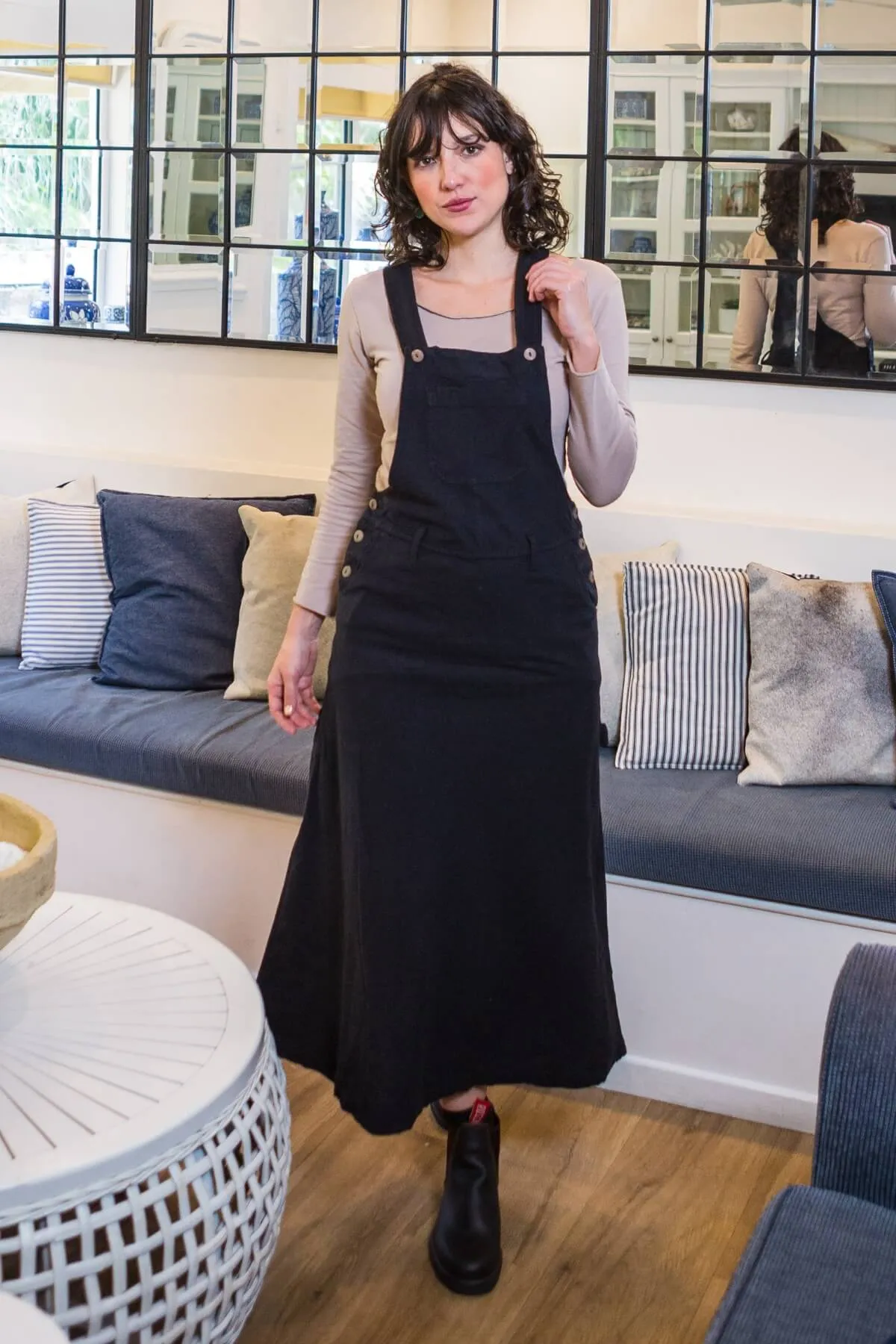 Overall Maxi Dress - Black