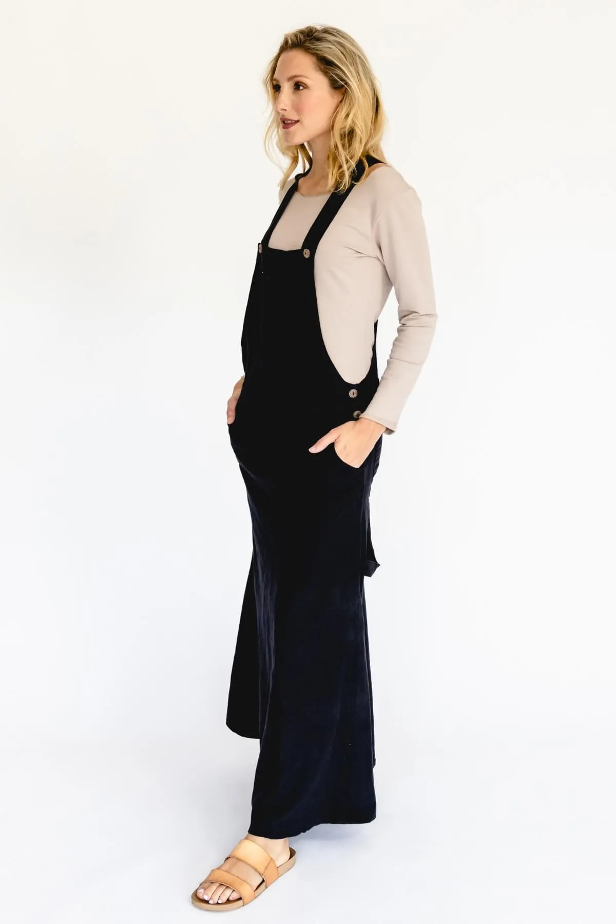 Overall Maxi Dress - Black