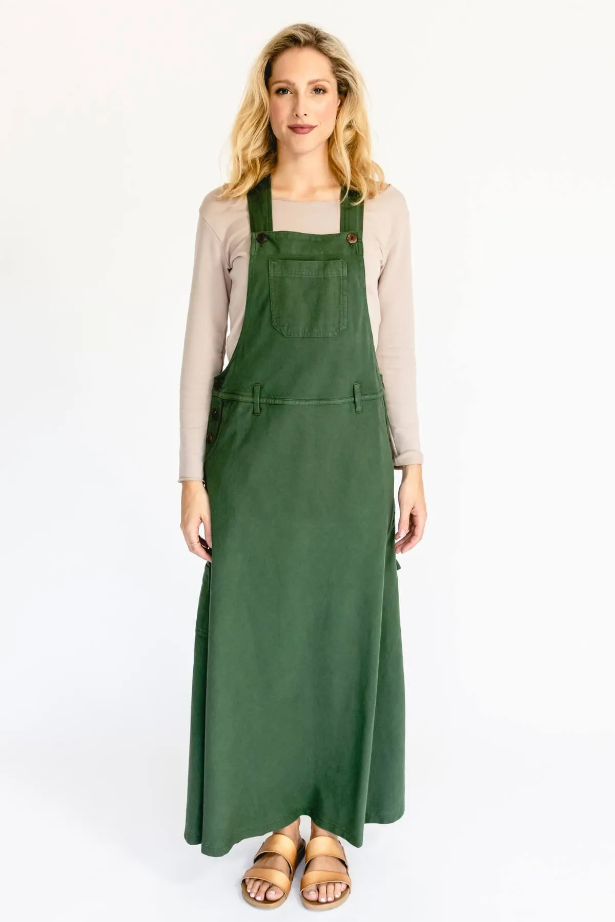 Overall Maxi Dress - Green