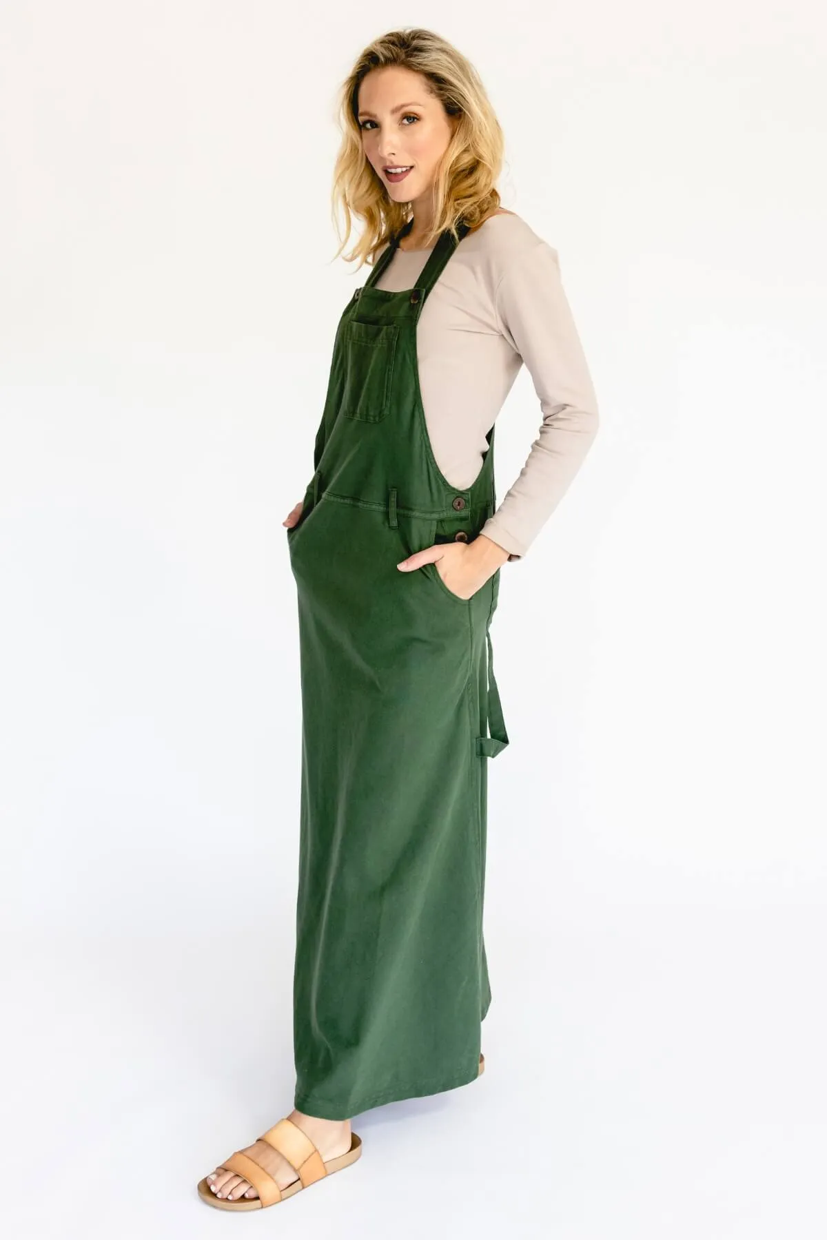 Overall Maxi Dress - Green