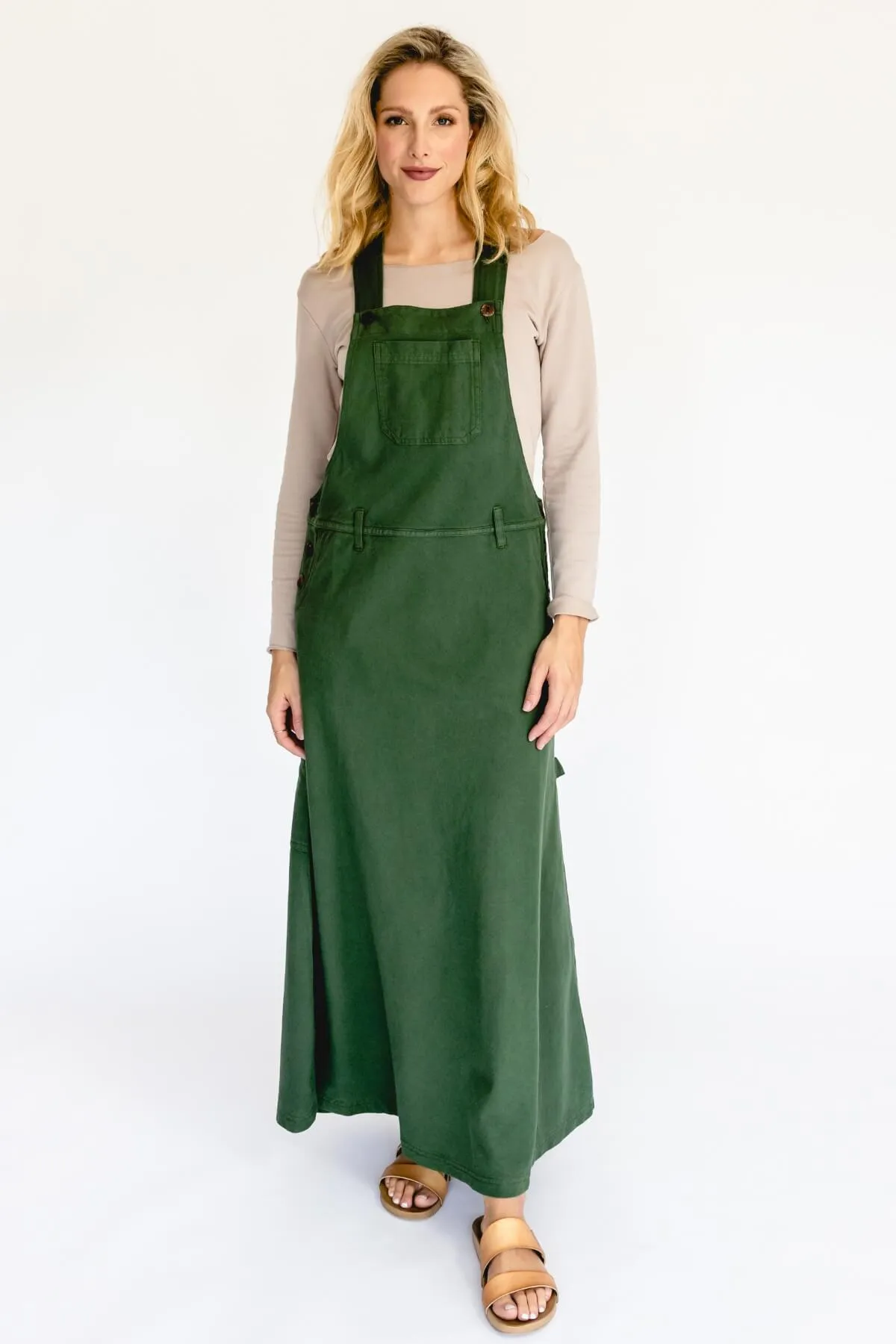 Overall Maxi Dress - Green