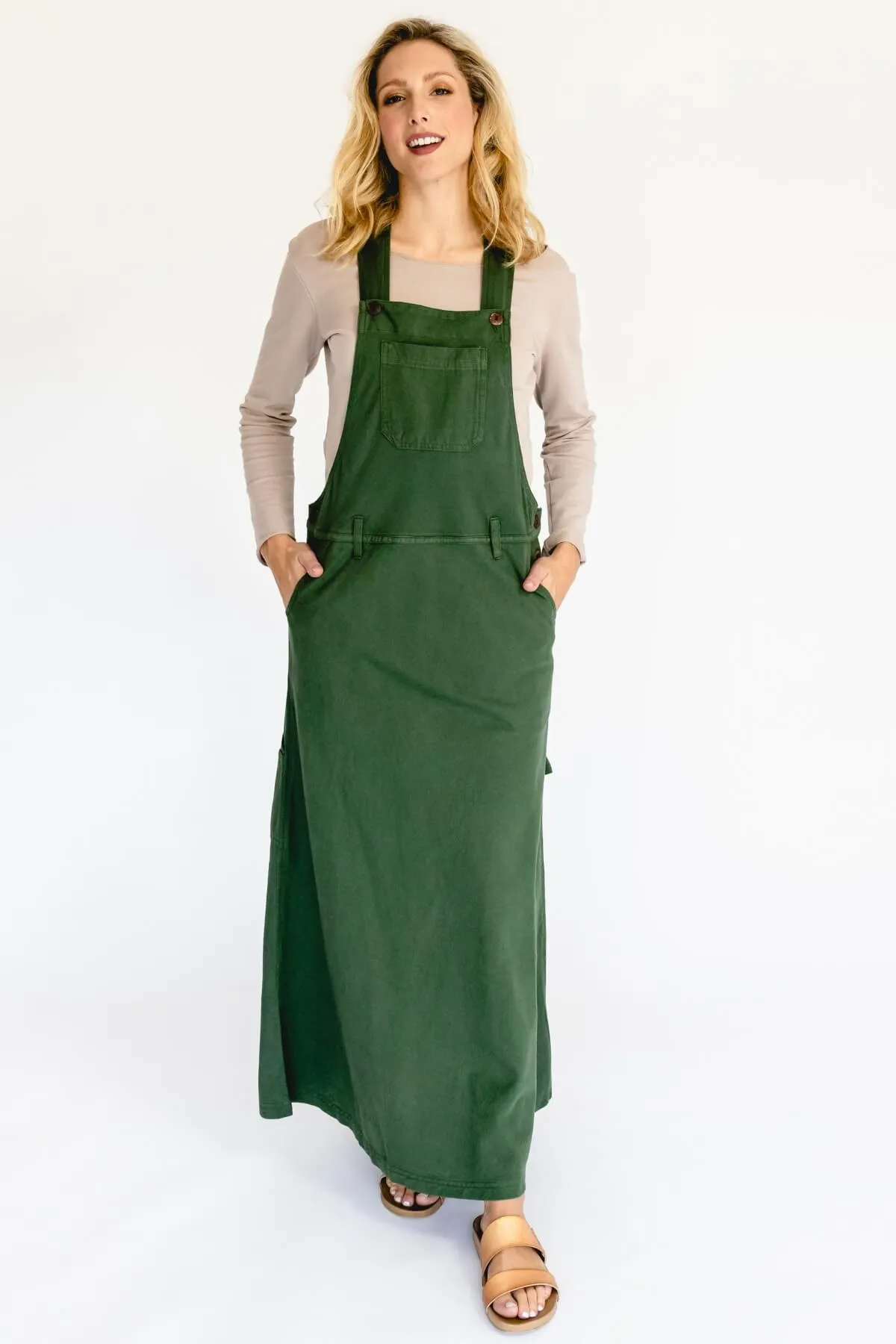 Overall Maxi Dress - Green